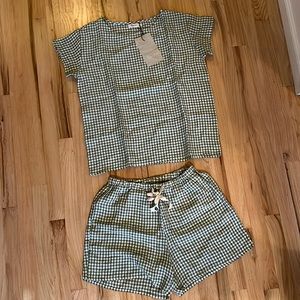 Gingham Linen Set
